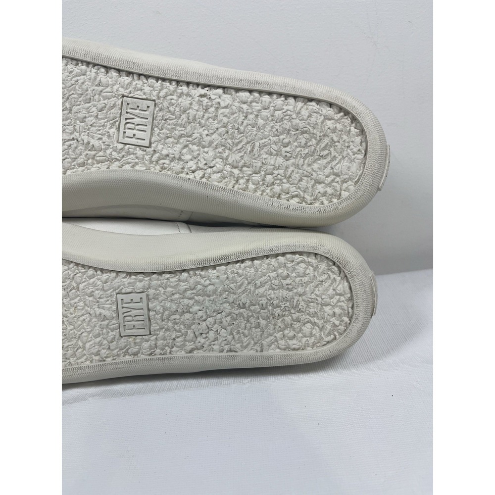 Frye Womens Maya CVO Slip On Sneakers White Leather Shoes 9M Casual Classic Fest - Picture 12 of 16